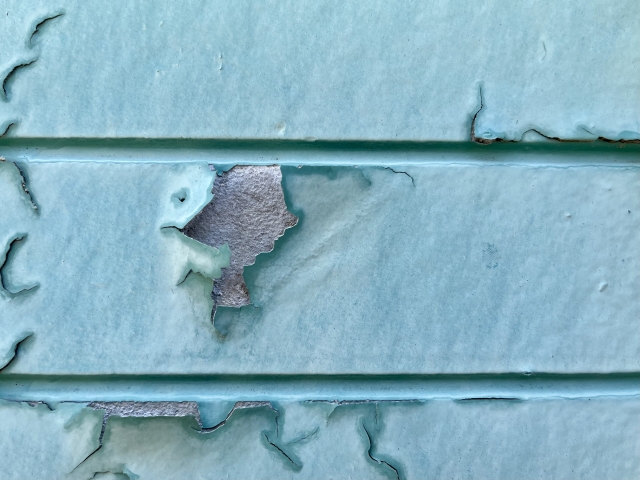 塗膜の剥がれ