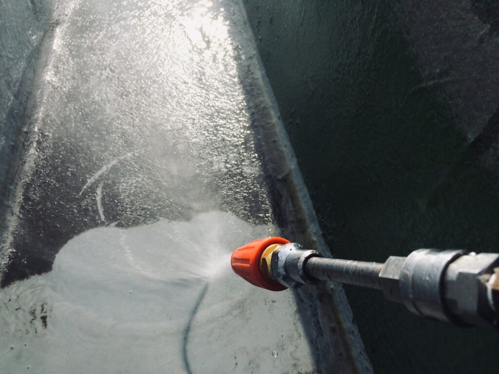 防水工事 高圧洗浄