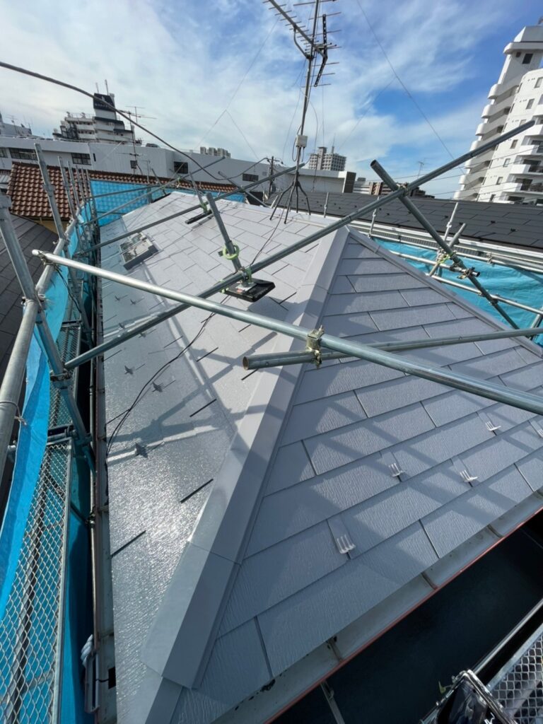 遮熱フッ素塗装屋根