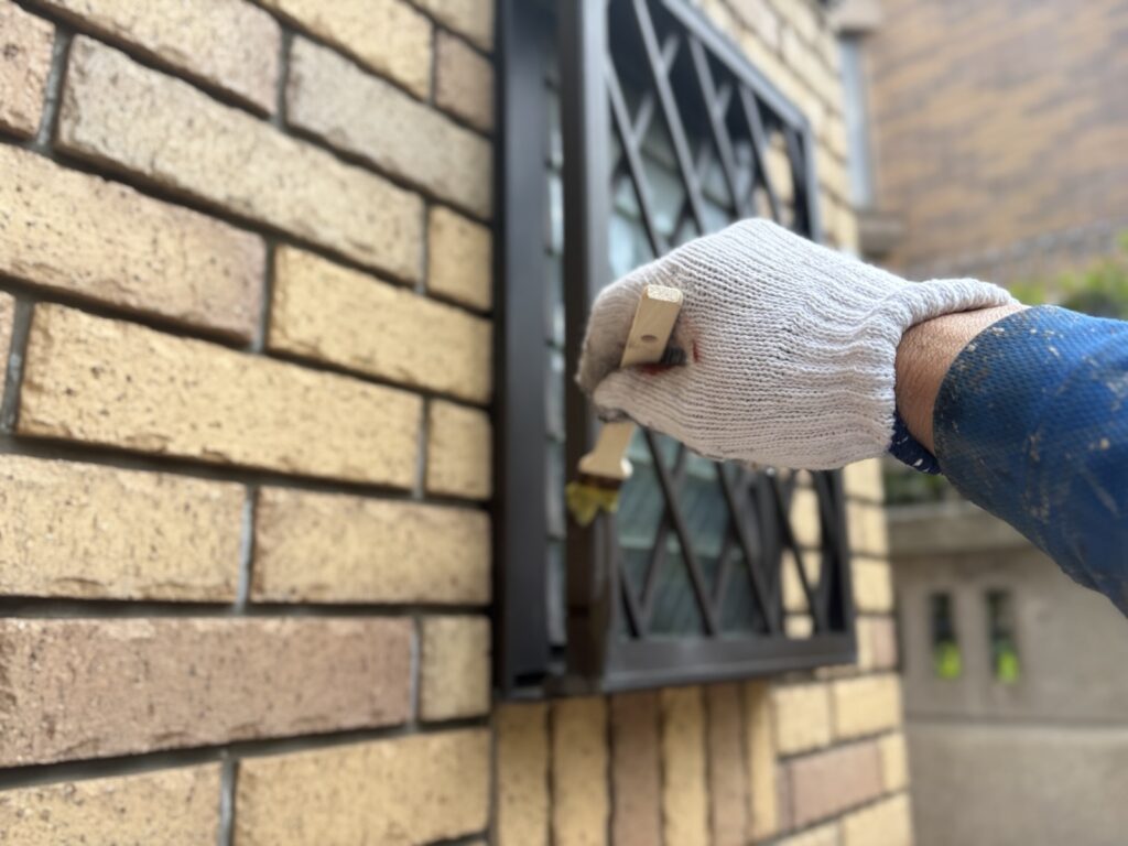 アルミ面格子塗装